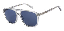 Load image into Gallery viewer, Transparent Square Full Rim Wide Unisex Sunglasses by John Jacobs-137136