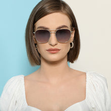 Load image into Gallery viewer, Silver Square Full Rim Unisex Sunglasses by John Jacobs-137150