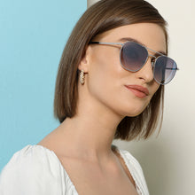 Load image into Gallery viewer, Silver Square Full Rim Unisex Sunglasses by John Jacobs-137150