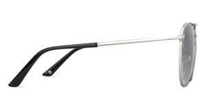 Silver Square Full Rim Unisex Sunglasses by John Jacobs-137150