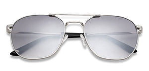 Silver Square Full Rim Unisex Sunglasses by John Jacobs-137150