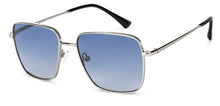 Load image into Gallery viewer, Silver Square Full Rim Unisex Sunglasses by John Jacobs-137154