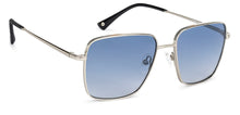 Load image into Gallery viewer, Silver Square Full Rim Unisex Sunglasses by John Jacobs-137154