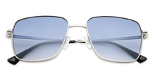 Load image into Gallery viewer, Silver Square Full Rim Unisex Sunglasses by John Jacobs-137154