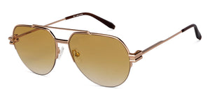Yellow Aviator Full Rim Unisex Sunglasses by John Jacobs-147669