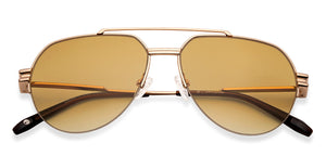 Yellow Aviator Full Rim Unisex Sunglasses by John Jacobs-147669