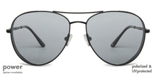 Load image into Gallery viewer, Black Aviator Full Rim Unisex Sunglasses by John Jacobs-137511
