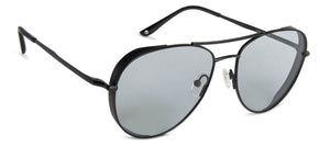 Black Aviator Full Rim Unisex Sunglasses by John Jacobs-137511