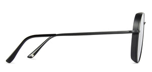 Black Aviator Full Rim Unisex Sunglasses by John Jacobs-137511