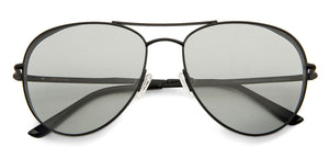 Black Aviator Full Rim Unisex Sunglasses by John Jacobs-137511