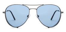 Load image into Gallery viewer, Gunmetal Aviator Full Rim Unisex Sunglasses by John Jacobs-208084