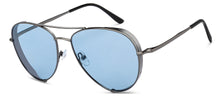 Load image into Gallery viewer, Gunmetal Aviator Full Rim Unisex Sunglasses by John Jacobs-208084