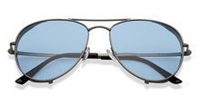 Load image into Gallery viewer, Gunmetal Aviator Full Rim Unisex Sunglasses by John Jacobs-208084