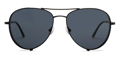 Black Aviator Full Rim Unisex Sunglasses by John Jacobs-211676