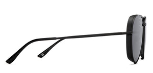 Black Aviator Full Rim Unisex Sunglasses by John Jacobs-211676