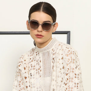 Transparent Cat Eye Full Rim Women Sunglasses by John Jacobs-137928