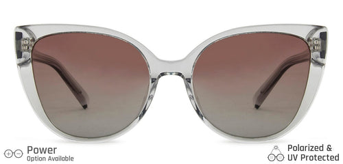 Transparent Cat Eye Full Rim Women Sunglasses by John Jacobs-137928