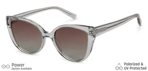 Transparent Cat Eye Full Rim Women Sunglasses by John Jacobs-137928
