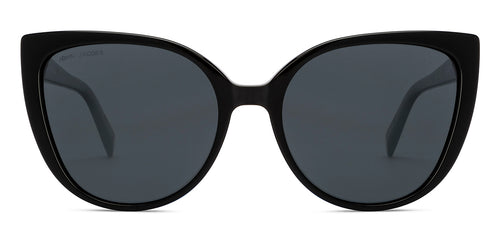 Black Cat Eye Full Rim Unisex Sunglasses by John Jacobs-211709