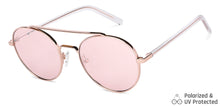 Load image into Gallery viewer, Gold Round Full Rim Women Sunglasses by John Jacobs-147668