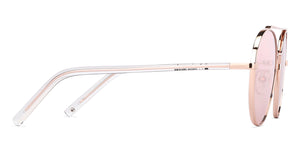 Gold Round Full Rim Women Sunglasses by John Jacobs-147668
