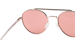 Gold Round Full Rim Women Sunglasses by John Jacobs-147668