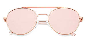 Gold Round Full Rim Women Sunglasses by John Jacobs-147668