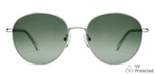Load image into Gallery viewer, Silver Round Full Rim Unisex Sunglasses by John Jacobs-147666