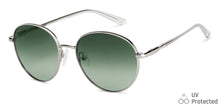 Load image into Gallery viewer, Silver Round Full Rim Unisex Sunglasses by John Jacobs-147666