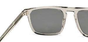 Grey Rectangle Full Rim Unisex Sunglasses by John Jacobs-138242