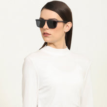 Load image into Gallery viewer, Blue Rectangle Full Rim Unisex Sunglasses by John Jacobs-138244