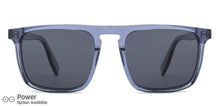 Load image into Gallery viewer, Blue Rectangle Full Rim Unisex Sunglasses by John Jacobs-138244