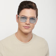 Load image into Gallery viewer, Transparent Rectangle Full Rim Unisex Sunglasses by John Jacobs-138245