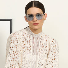 Load image into Gallery viewer, Transparent Rectangle Full Rim Unisex Sunglasses by John Jacobs-138245