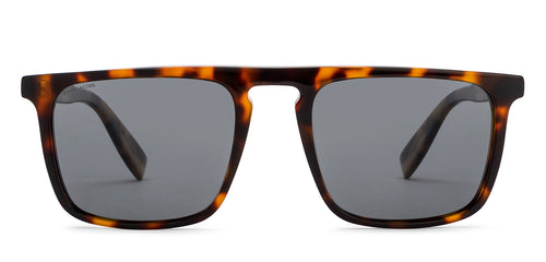 Tortoise Rectangle Full Rim Unisex Sunglasses by John Jacobs-208092