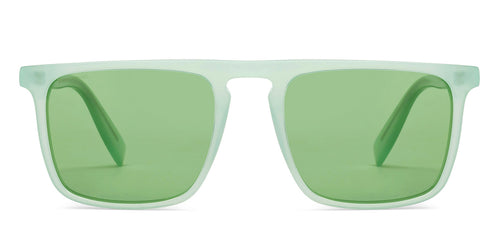Sky Blue Rectangle Full Rim Unisex Sunglasses by John Jacobs-208093