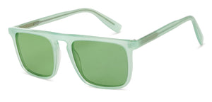 Sky Blue Rectangle Full Rim Unisex Sunglasses by John Jacobs-208093