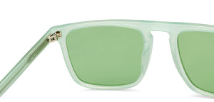 Sky Blue Rectangle Full Rim Unisex Sunglasses by John Jacobs-208093