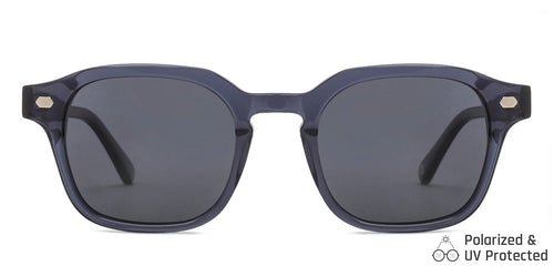 Blue Hexagonal Full Rim Unisex Sunglasses by John Jacobs-138249