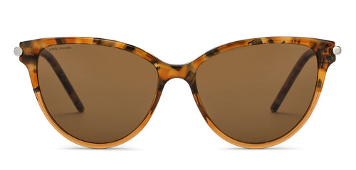 Tortoise Cat Eye Full Rim Unisex Sunglasses by John Jacobs-208091