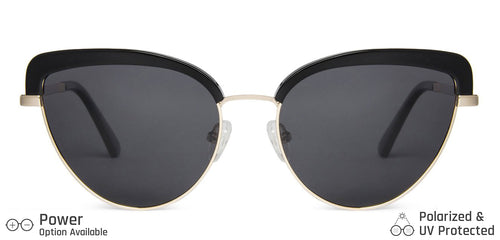 Black Cat Eye Full Rim Women Sunglasses by John Jacobs-138261