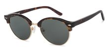 Load image into Gallery viewer, Brown Clubmaster Full Rim Unisex Sunglasses by John Jacobs-138265