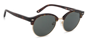 Brown Clubmaster Full Rim Unisex Sunglasses by John Jacobs-138265