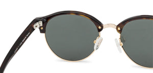 Brown Clubmaster Full Rim Unisex Sunglasses by John Jacobs-138265
