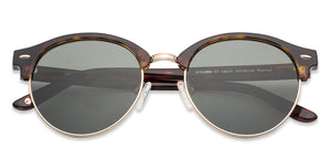 Brown Clubmaster Full Rim Unisex Sunglasses by John Jacobs-138265