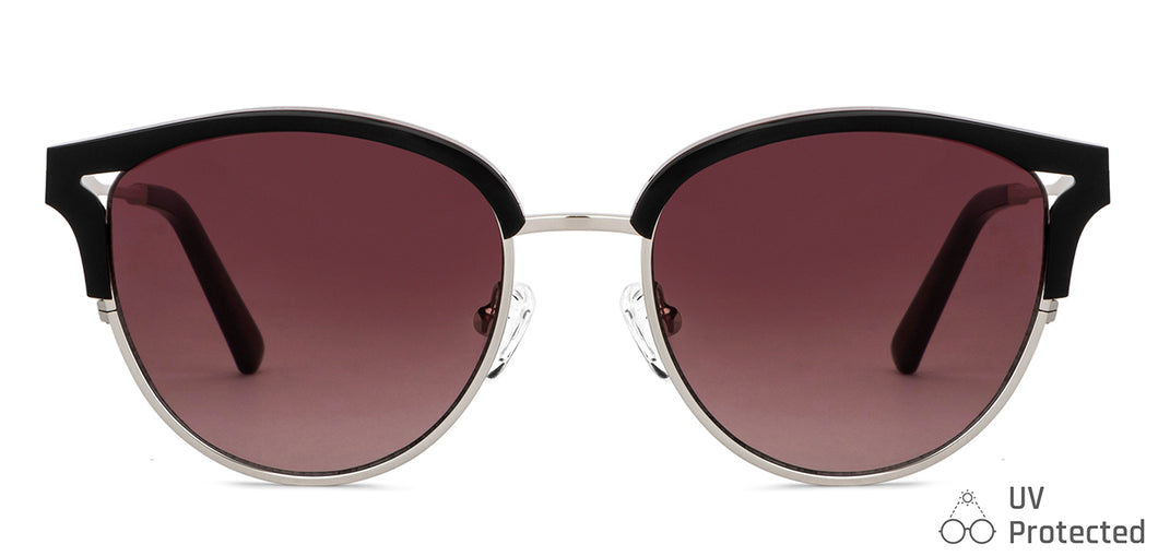 Black Club Master Full Rim Unisex Sunglasses by John Jacobs-148443