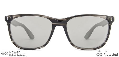 Grey Wayfarer Full Rim Unisex Sunglasses by John Jacobs-140627