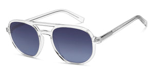 Transparent Round Full Rim Unisex Sunglasses by John Jacobs-211710