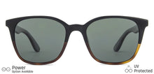 Load image into Gallery viewer, Black Wayfarer Full Rim Unisex Sunglasses by John Jacobs-140633