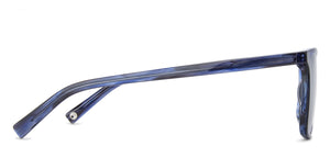 Blue Rectangle Full Rim Unisex Sunglasses by John Jacobs-140635
